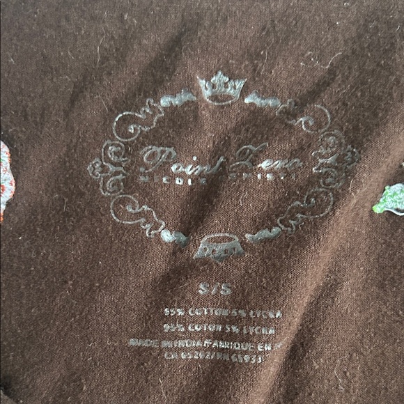 Y2K 2000s Fairycore Brown Long Sleeve Top - Picture 7 of 7